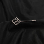 Personalized Geometric Initial Lapel Pin Brooch