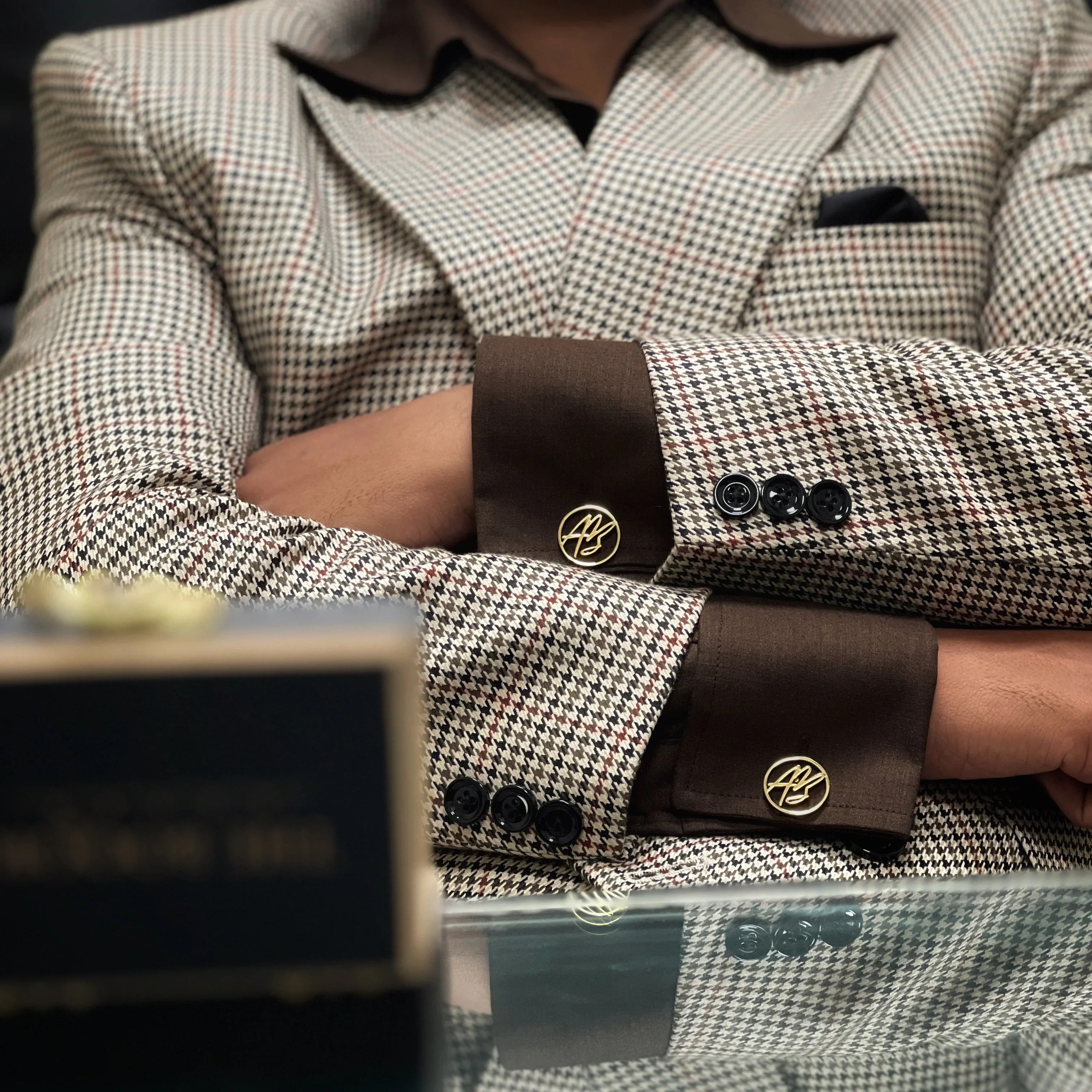 Initial Emblem Personalized Cufflinks
