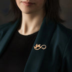 Personalized Infinity Name Brooch For Women
