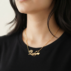 CandleScript Heart Name Necklace