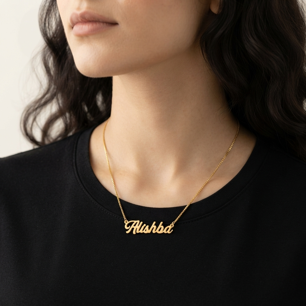Classic Script Name Necklace