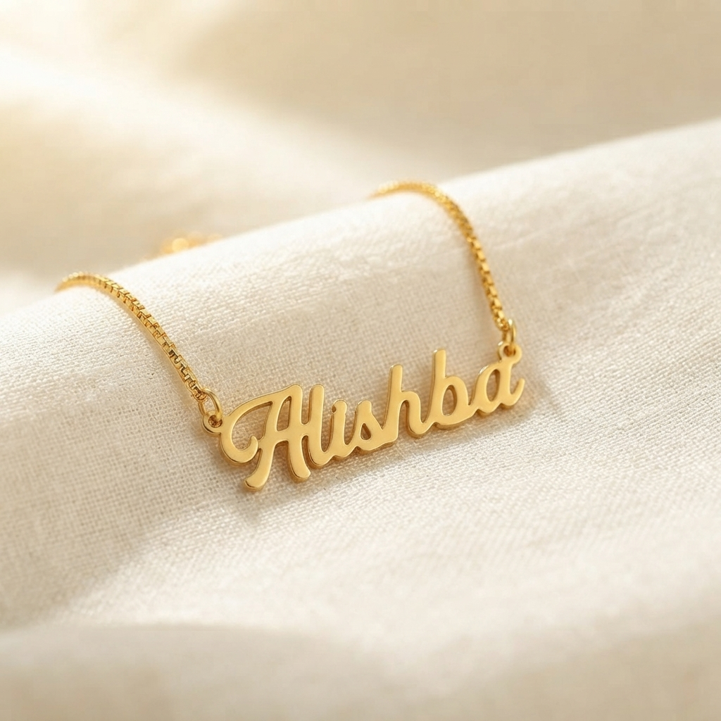 Classic Script Name Necklace