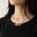 Shimmer Crown Name Necklace