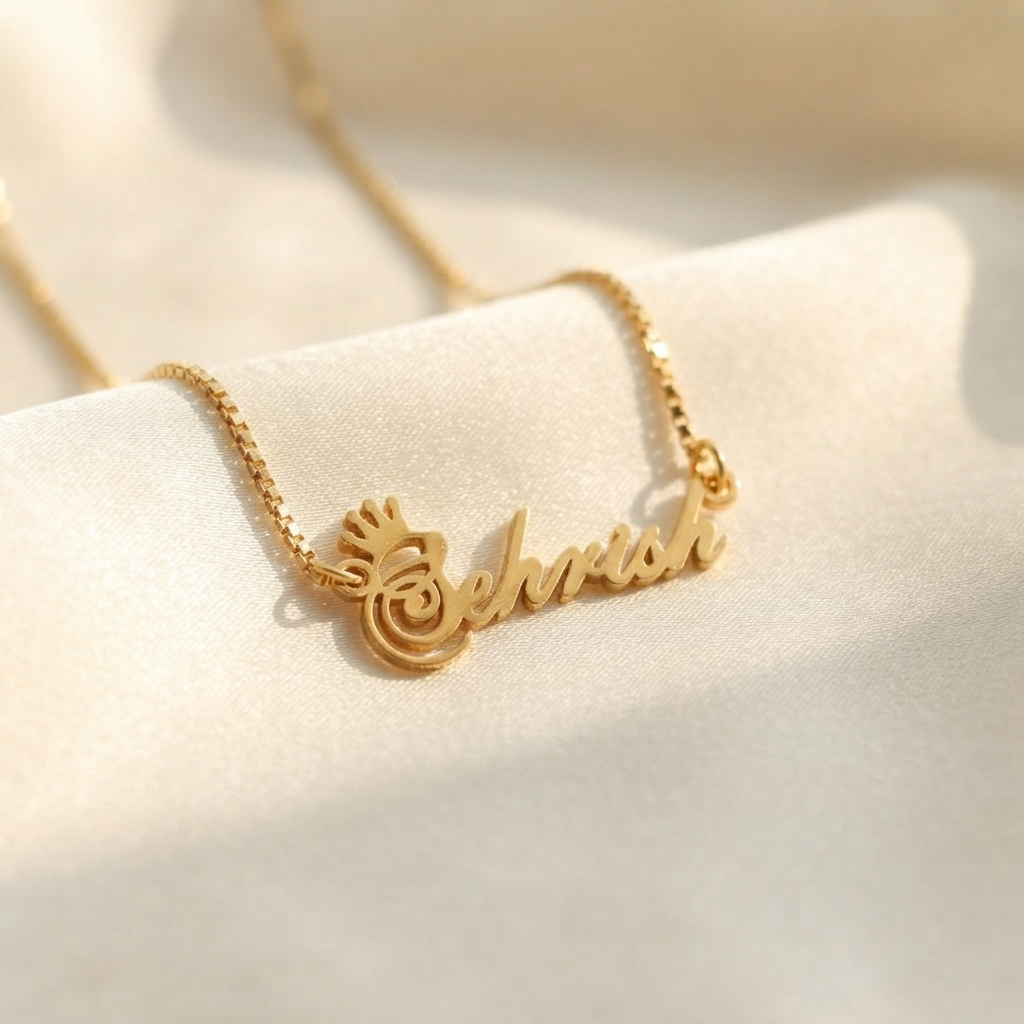 Crown Name Necklace