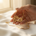 Candle Hearty Name Necklace