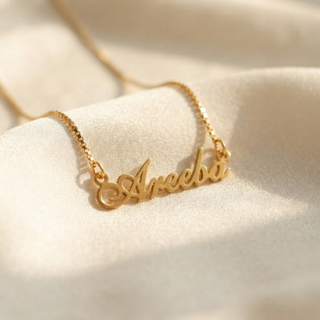 Curisve Name Necklace