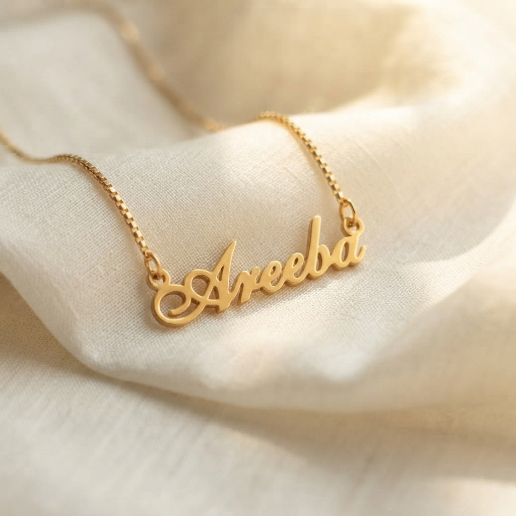 Curisve Name Necklace