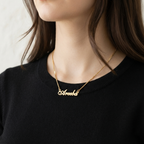 Curisve Name Necklace