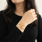 Classic Crown Personalized Name Cuff Bracelet