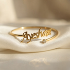Mono Butterfly Personalized Name Cuff Bracelet
