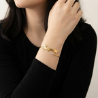 Cursive Butterfly Personalized Name Cuff Bracelet