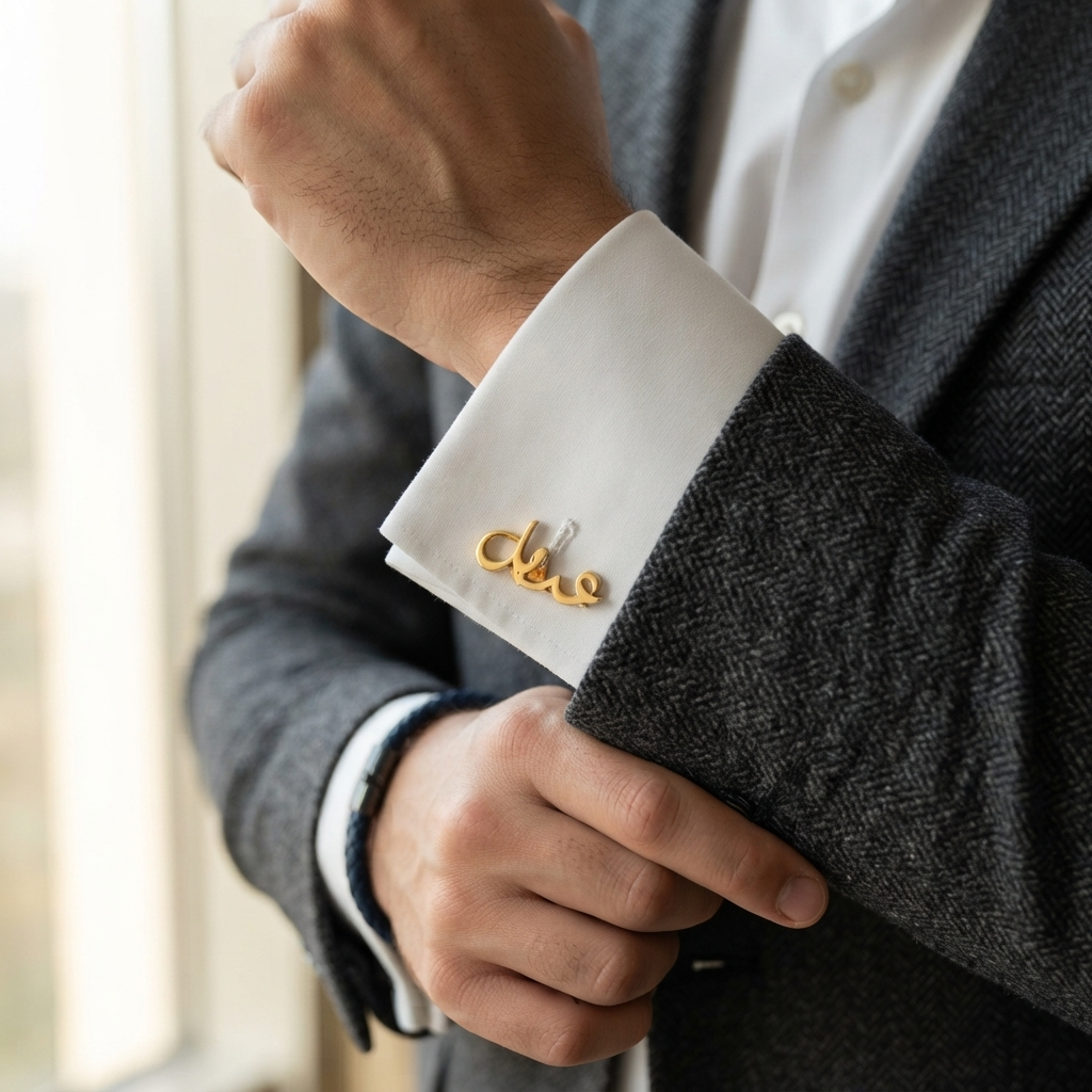 Arabic Name Cufflinks For Men