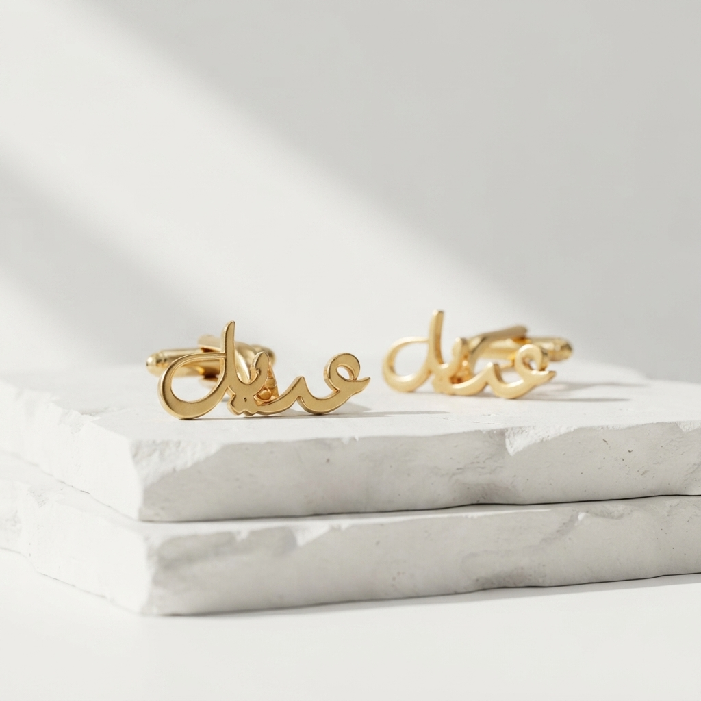 Arabic Name Cufflinks For Men