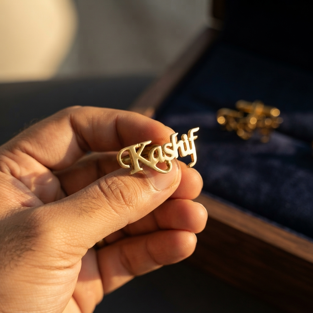 Classic Name Cufflinks For Men
