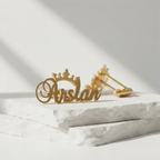 Crown Name Cufflinks For Men