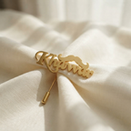 Personalized Mustache Name Brooch For Men