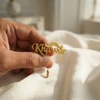 Personalized Mustache Name Brooch For Men