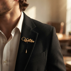 Crown Name Brooch For Men