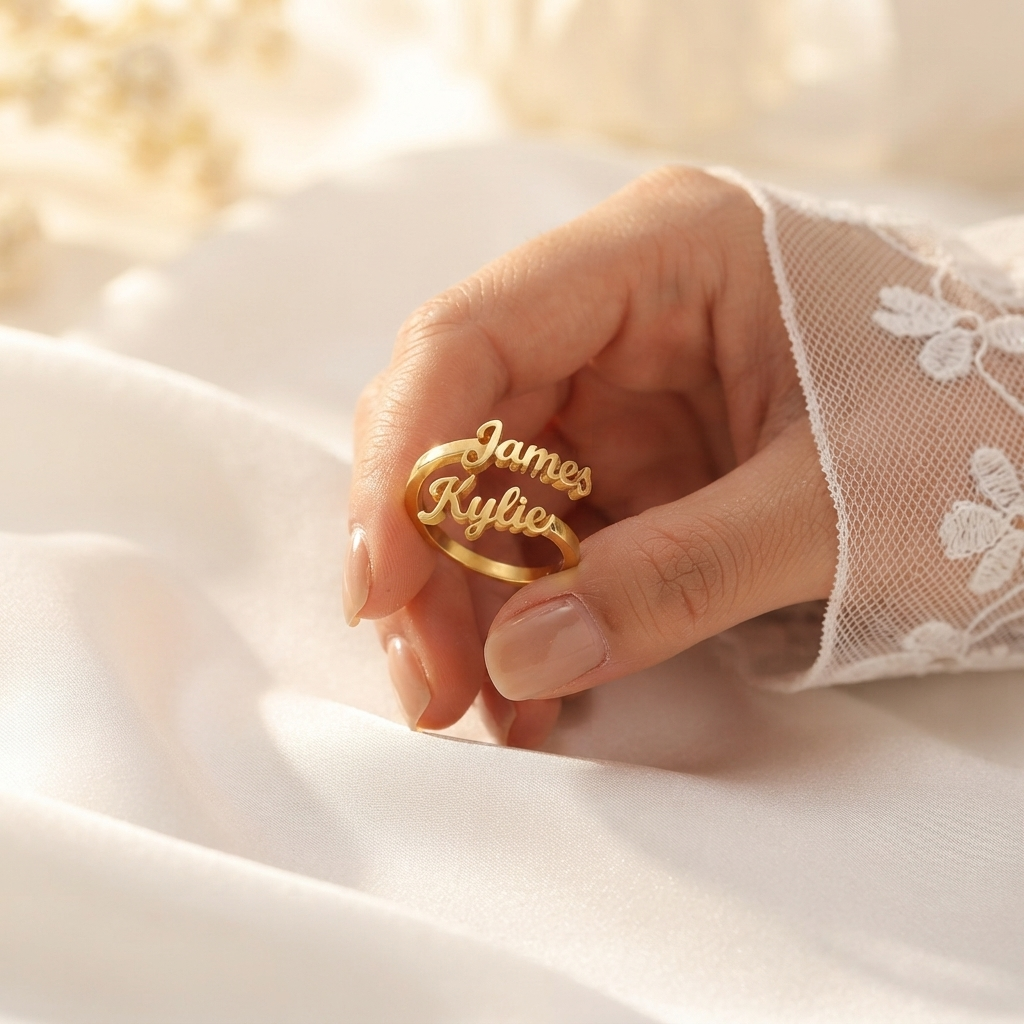 Couple Name Ring For Women