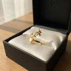 Urdu Script Heart Name Ring For Women