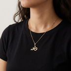 Arabic Calligraphy Script Name Necklace